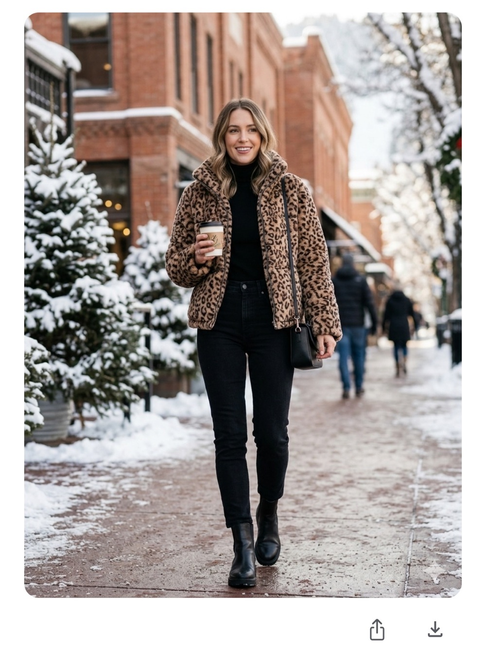 NWT Steve Madden Leopard Faux Fur Puffer Jacket Luxe Mob Wife sz M
